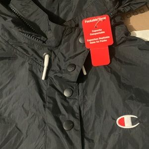 NWT unisex Champion Water Resistant Windbreaker XS Mens Ladies Woman
